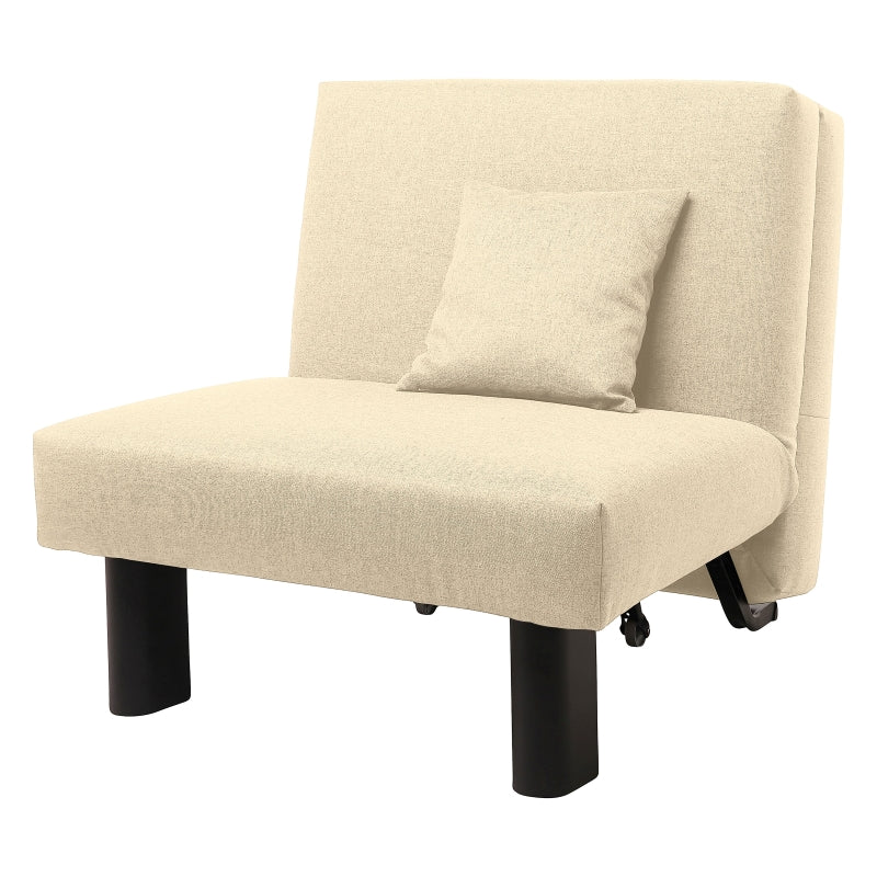 Columbus I – kompakter Sessel in Hellbeige, platzsparend und zeitlos