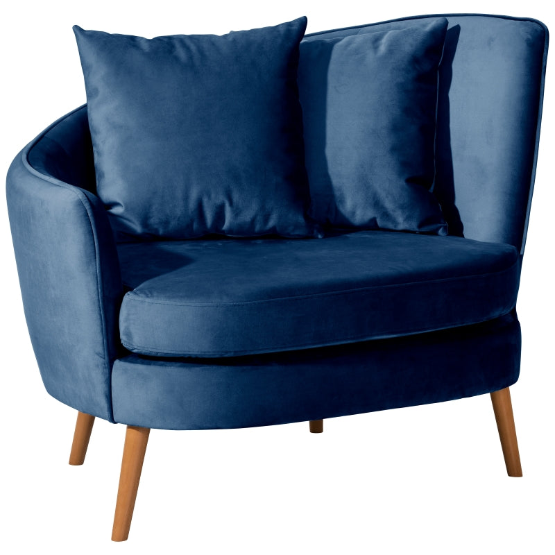 Mirinda – Loveseat in Blau, kompakt und gemütlich